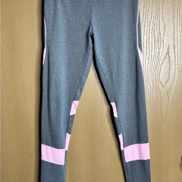Gray and Pink Women’s Leggings - Picture 1 of 4